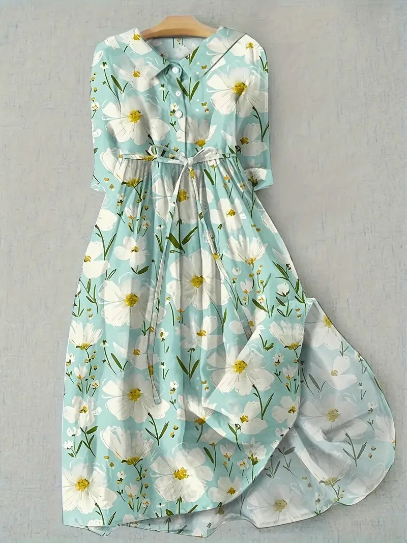 Abito floreale da donna - Eleganza senza sforzo e comfort tutto il giorno
