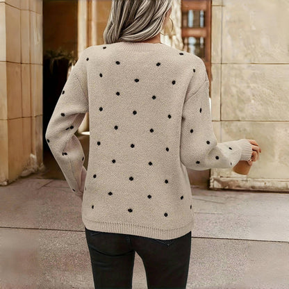 Clara | Maglia in Maglia con Piccoli Pois