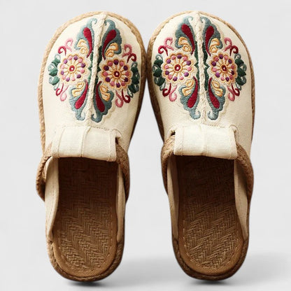 MAROUSSE | Mules floreali artigianali e confortevoli
