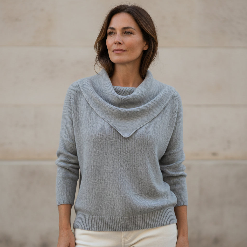 Liora | Maglia Calda con Colletto Morbido