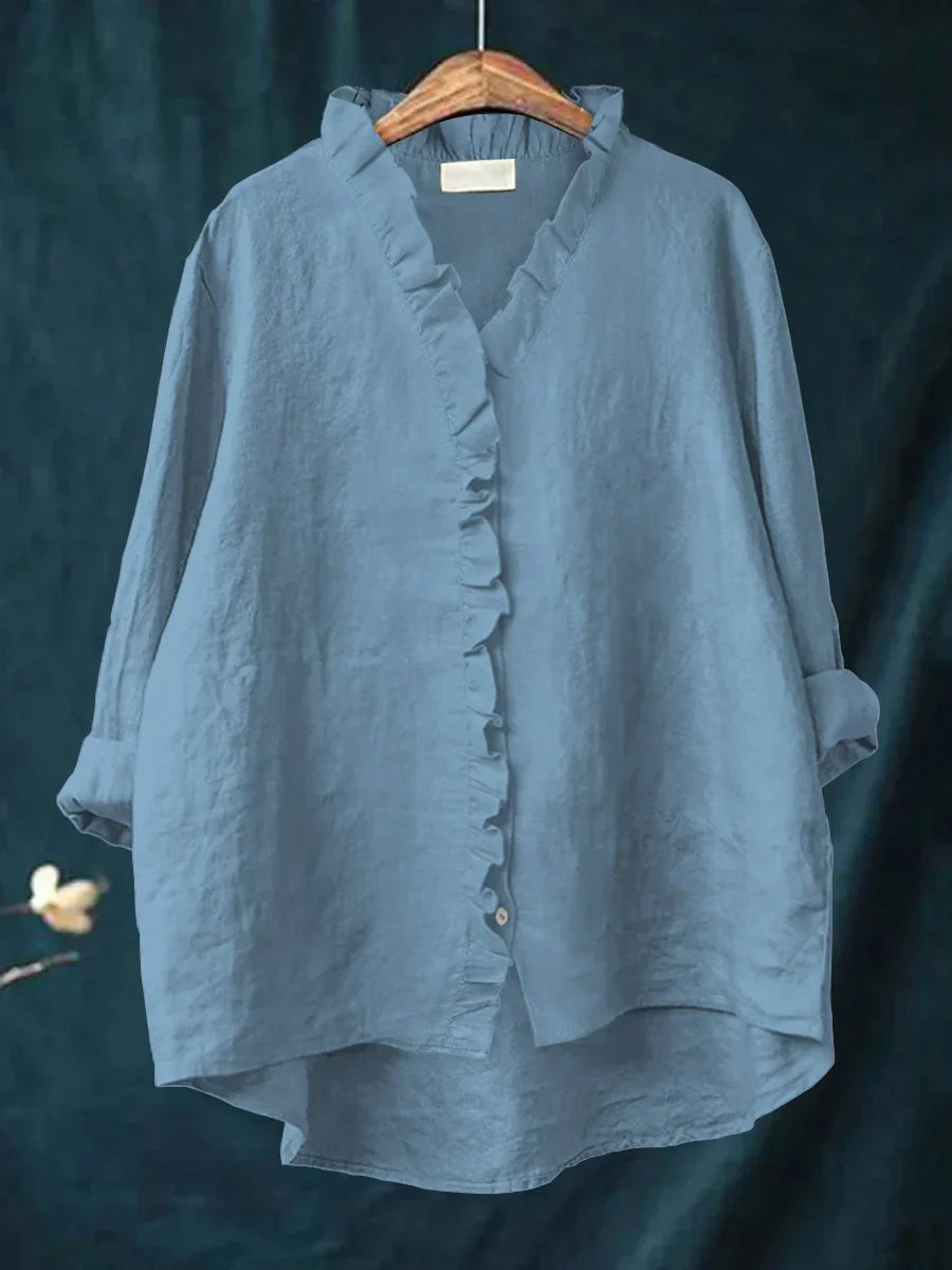 Sanela – Camicia casual con volant