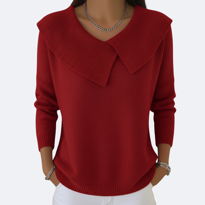 LUCIA - Maglia Calda con Colletto Morbido