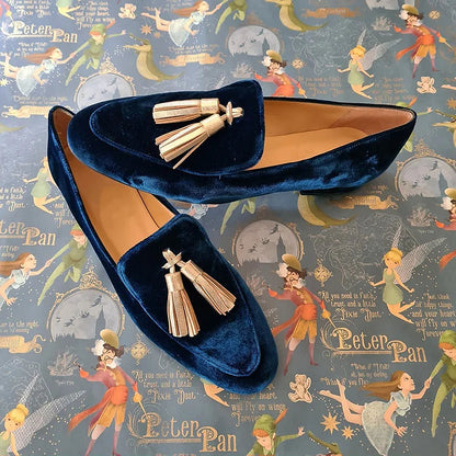 MOCASSINO MIDNIGHT ELEGANCE CON NAPPE CHAMPAGNE