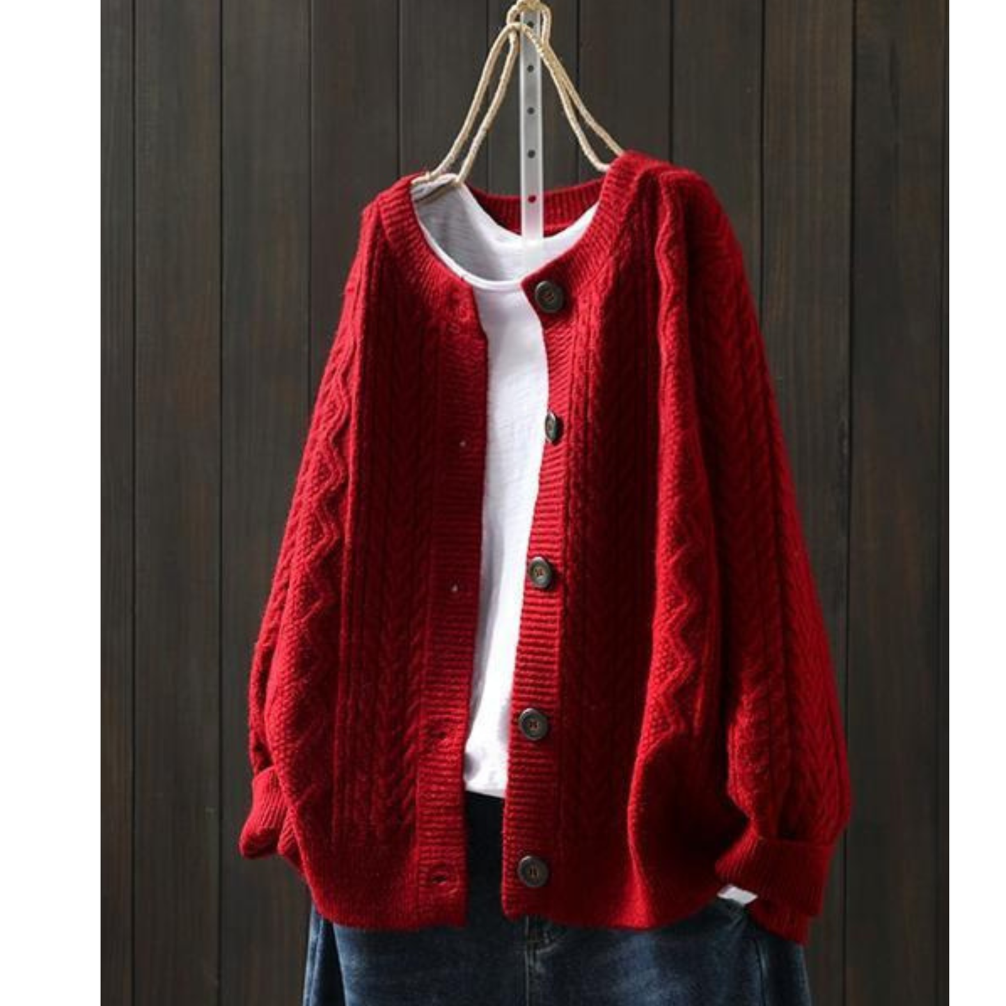 Marina | Cardigan in Maglia Intrecciata Morbida