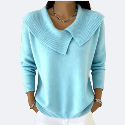 LUCIA - Maglia Calda con Colletto Morbido