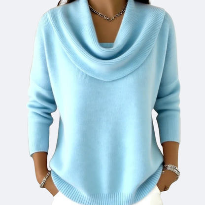 GIULIA - Maglione Con Collo Ruffle Accogliente