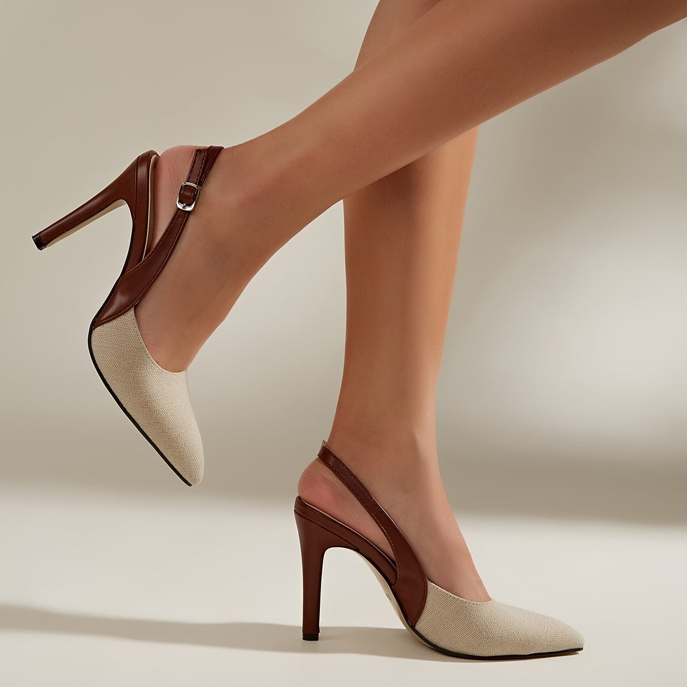 Amélie | Tacchi slingback a contrasto
