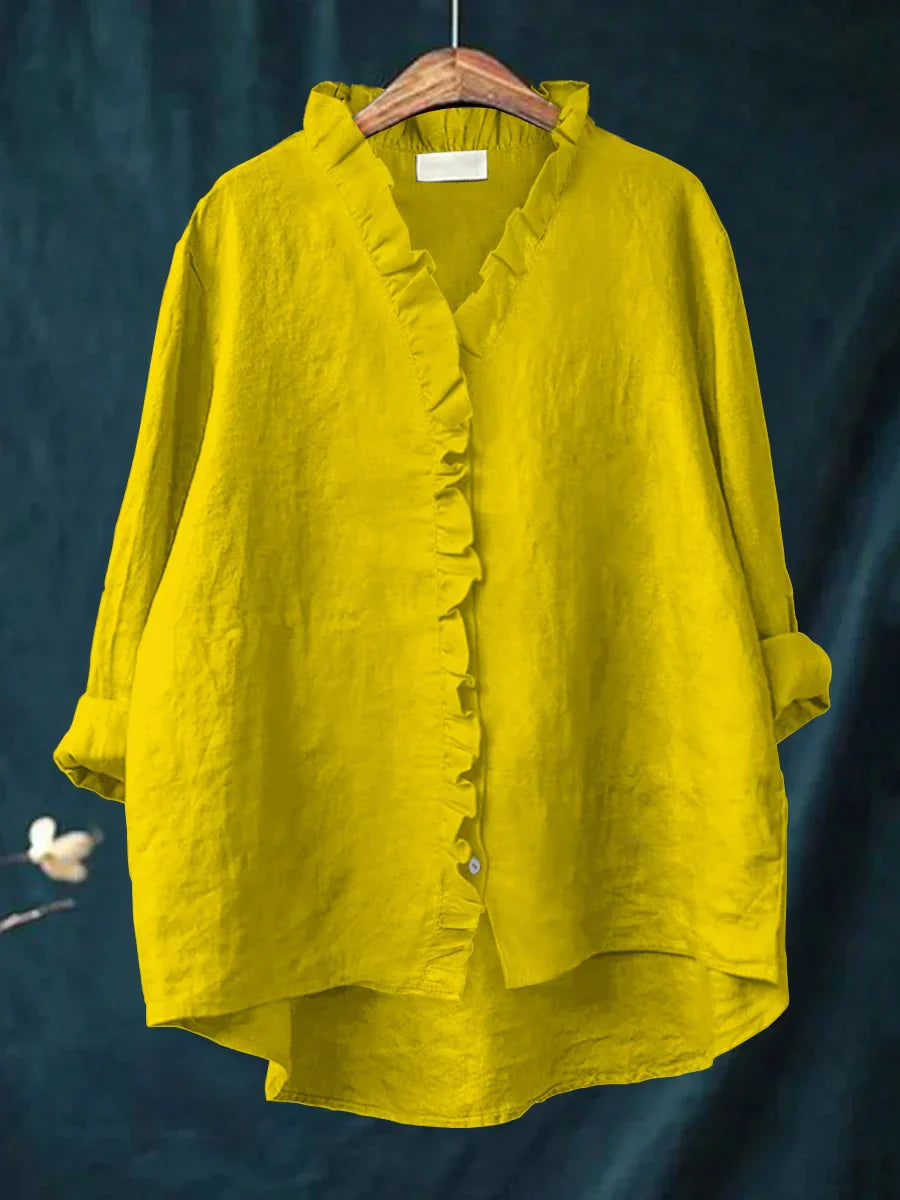 Sanela – Camicia casual con volant