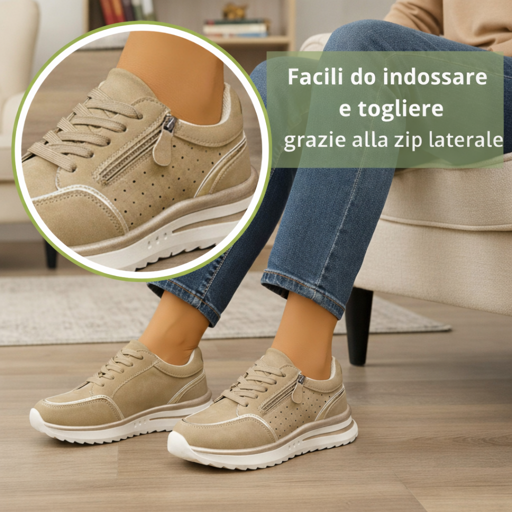 Miriam™ | Scarpe Ortopediche con Zip Laterale