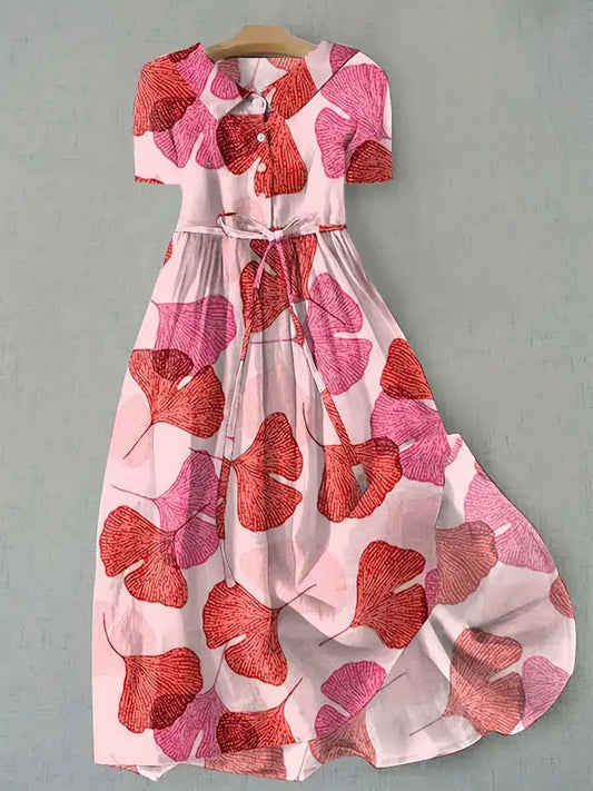 Abito floreale da donna - Eleganza senza sforzo e comfort tutto il giorno