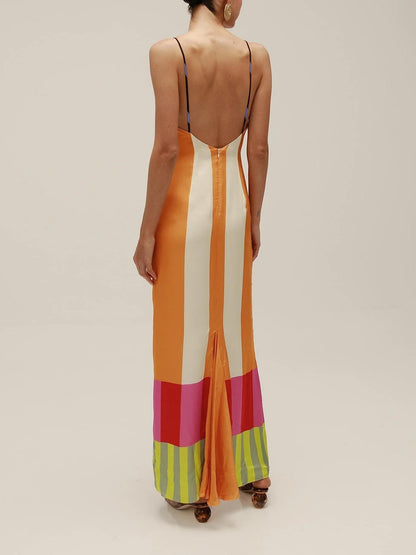 Paloma – Maxi Abito Colorato a Righe