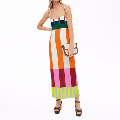 Paloma – Maxi Abito Colorato a Righe