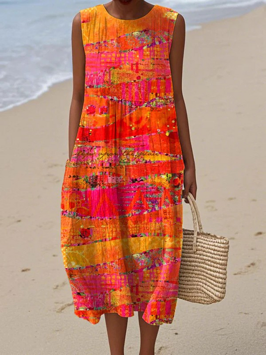 Faye| Abito Midi Sunset