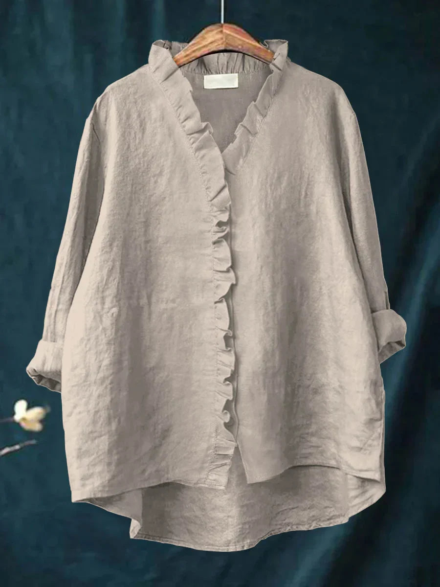 Sanela – Camicia casual con volant
