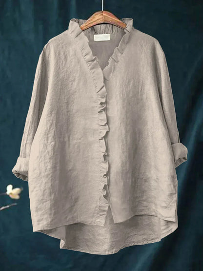 Sanela – Camicia casual con volant
