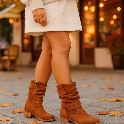 Sofia – Stivali in camoscio con suola morbida