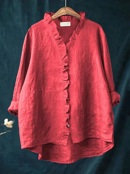 Sanela – Camicia casual con volant