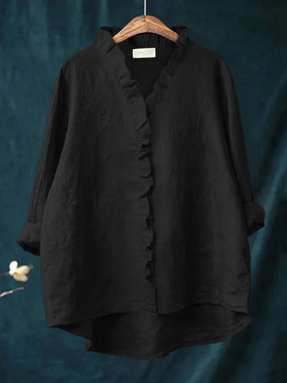 Sanela – Camicia casual con volant