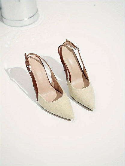 Amélie | Tacchi slingback a contrasto