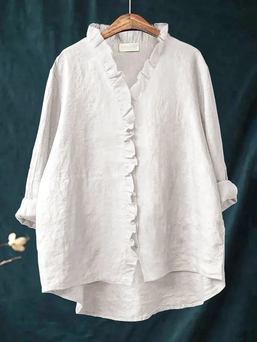 Sanela – Camicia casual con volant