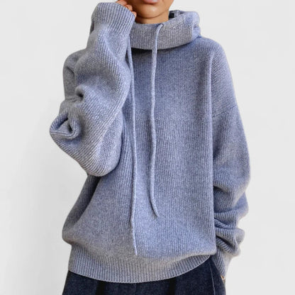 Marie | Maglione Cozy con Collo Alto e Cappuccio
